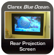 Check out the new Clarex Blue Ocean� Rear Projection Screen