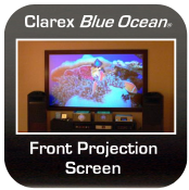 Check out the new Clarex Blue Ocean� Front Projection Screen